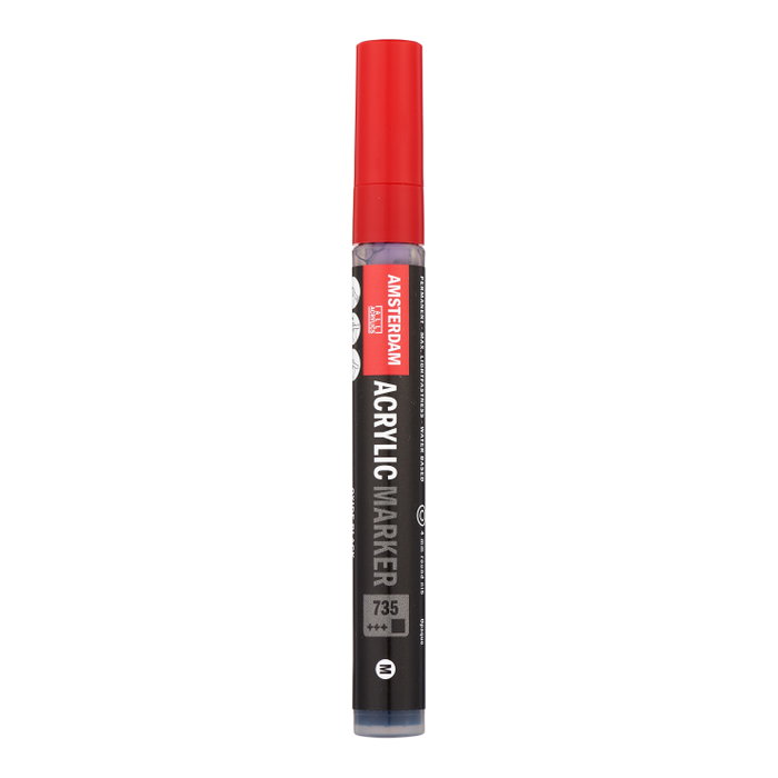 Amsterdam Marcador Acrílico 4 mm Negro Óxido 735 Amsterdam Marcador Acrílico 4 mm Negro Óxido 735